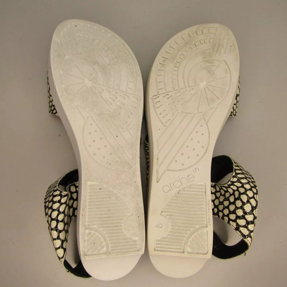 NEW ARCHE Womens Soqeto Sandals Wedge Hook & Loop Ankle Strap Cushioned Size 9 - Picture 10 of 12